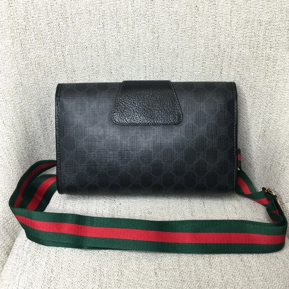 Authentic Gucci bag black monogram coated canvas - Picture 10 of 16